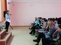 О правах и обязанностях мегионским школьникам рассказала член Молодежной палаты при Думе города Мегиона 
